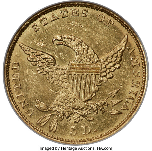 1834 $5  Classic Head, Plain 4, HM-3 MS thumbnail 12
