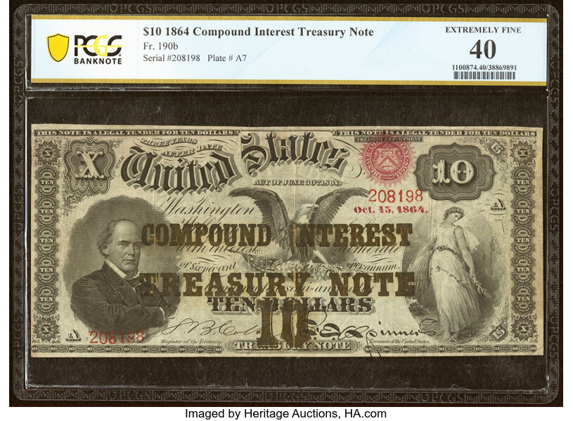 1864 $100  (Fr. 193a) thumbnail 13