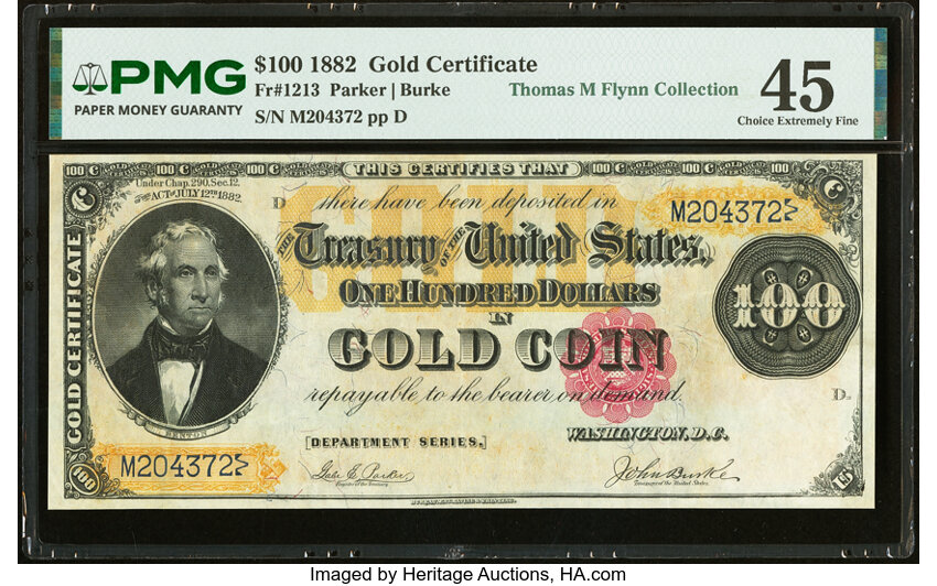 1882 $100  (Fr. 1213) thumbnail 2