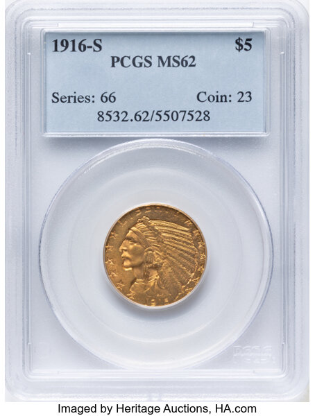 1916-S $5  MS thumbnail 2