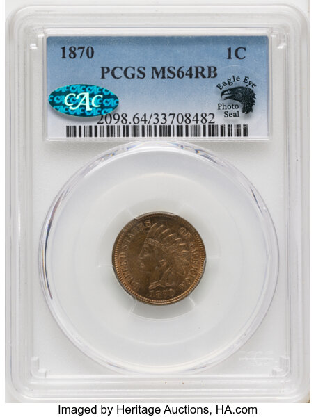 1870 1c Shallow N, FS-901 MS RB thumbnail 2