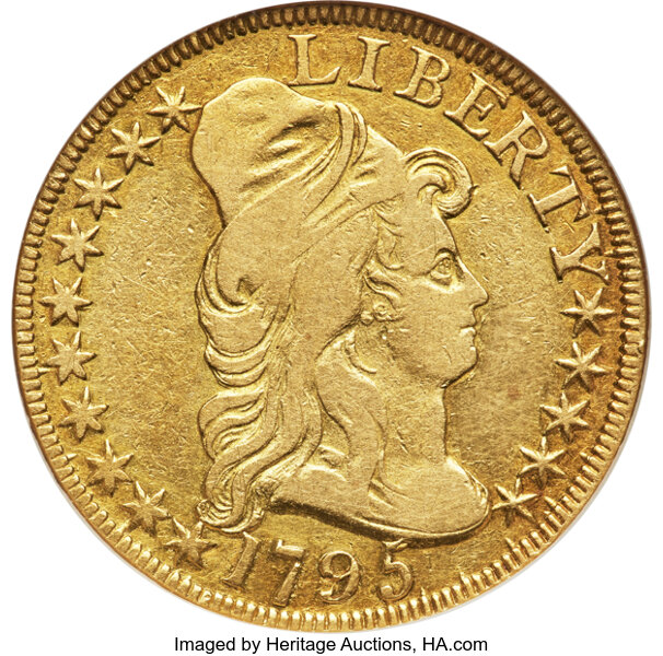 1795 $5  Small Eagle, S/D, BD-5 MS thumbnail 2