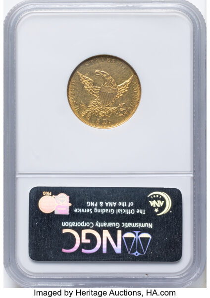 1834 $5  Classic Head, Plain 4, HM-7 MS thumbnail 8
