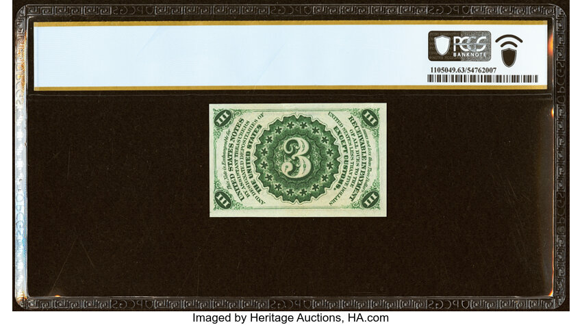  3c Head of George Washington (Fr. 1227) thumbnail 19