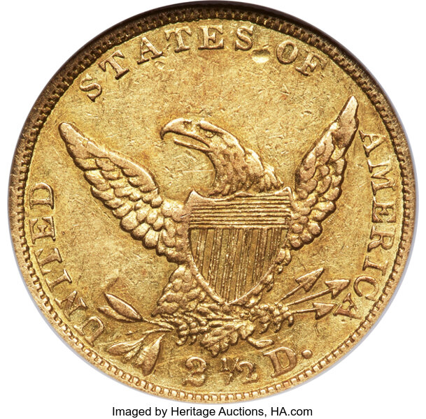 1839 $2 1/2 HM-1 MS thumbnail 5