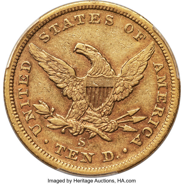 1863-S $10  MS thumbnail 7