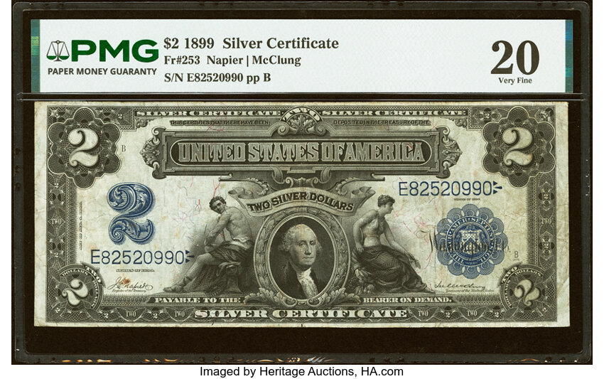1899 $2  (Fr. 253) thumbnail 3