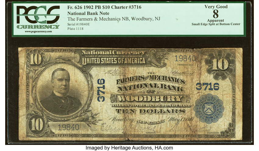 1902 $10  3rd Charter Period, 3rd Issue, Plain Back (Fr. 626) thumbnail 2