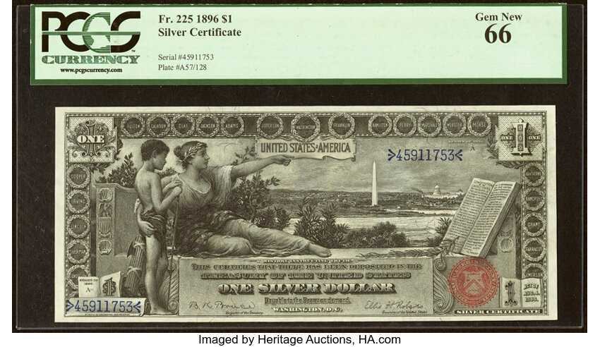 1896 $1  (Fr. 225) thumbnail 3