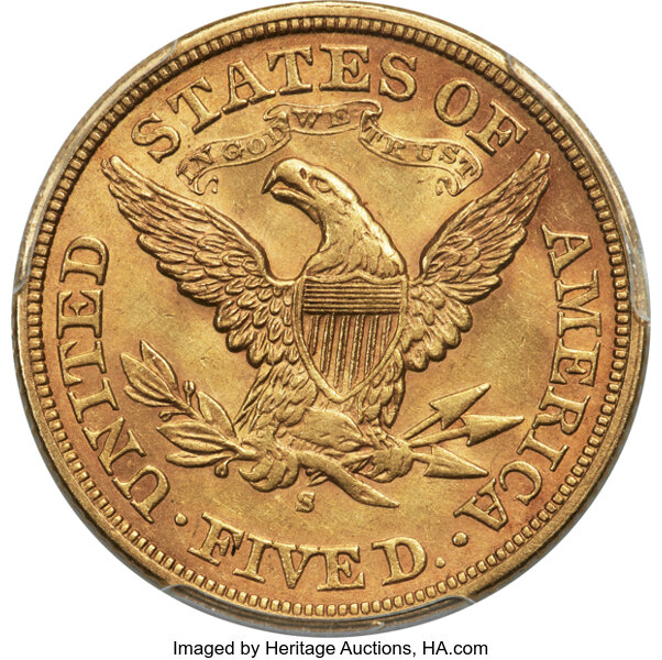 1867-S $5  MS thumbnail 13