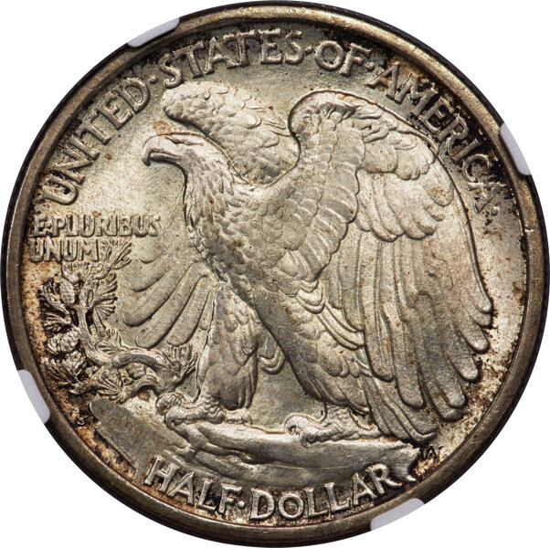 1917-S 50c Mintmark Reverse MS66 thumbnail 2