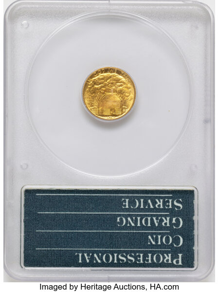 1922 G$1 Grant Memorial, without Star MS65 thumbnail 4