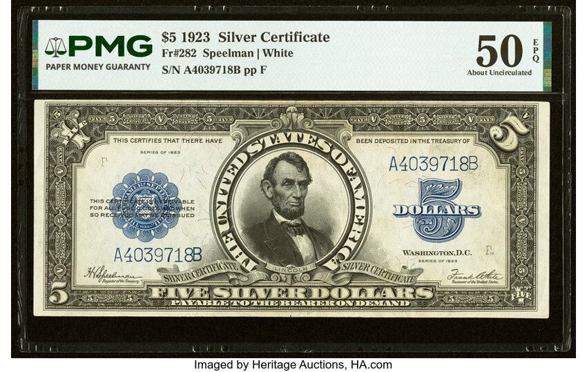 1923 $5  (Fr. 282) thumbnail 3