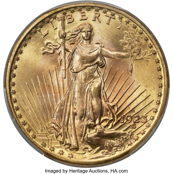 1923-D $20  MS thumbnail 3