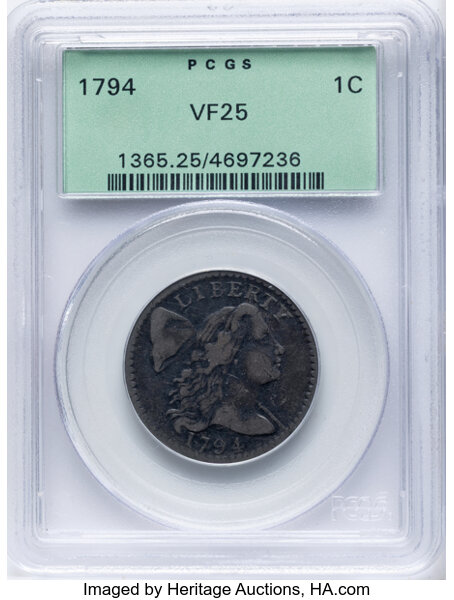 1794 1c Head of 1794, S-59  MS BN thumbnail 2