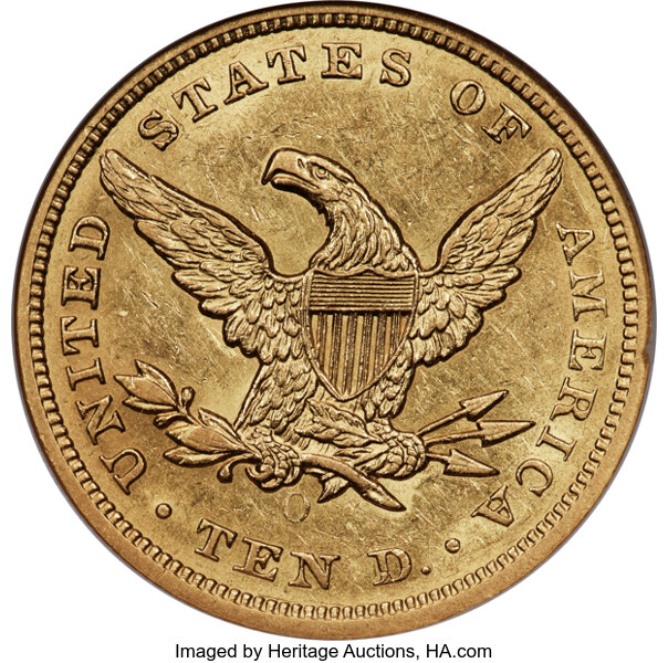 1854-O $10  Large Date MS thumbnail 17
