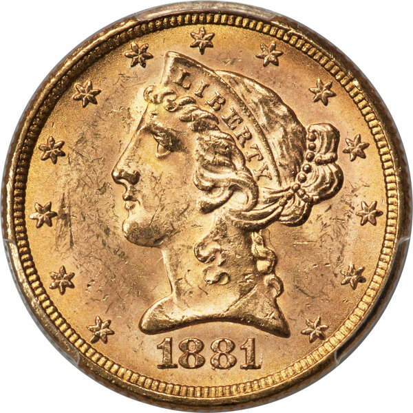 1881/0 $5  Overdate, FS-301 MS thumbnail 2