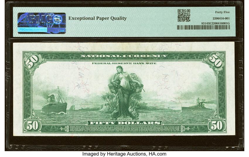 1918 $50  St. Louis (Fr. 831) thumbnail 7