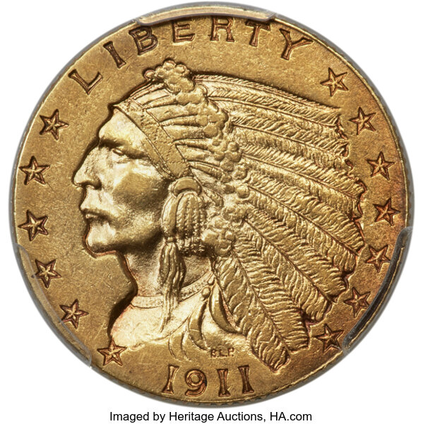 1911-D $2 1/2 Strong D MS thumbnail 4