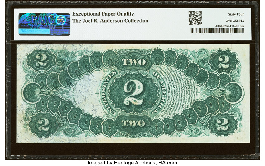 1874 $2  (Fr. 43) thumbnail 4