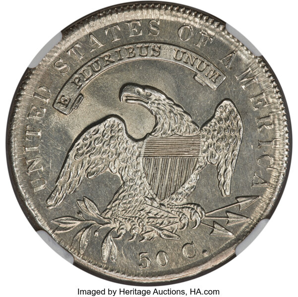 1834 50c Small Date, Small Letters, O-110 MS thumbnail 5