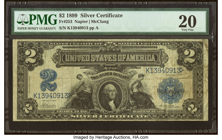 1899 $2  (Fr. 253) thumbnail 2