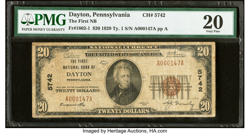 1929 $20  Type 1 (Fr. 1802-1) thumbnail 14