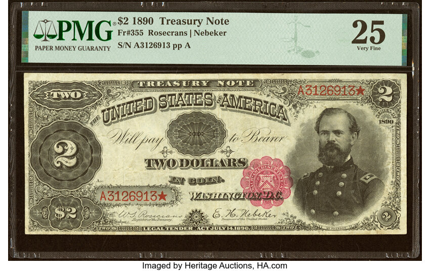 1890 $2  (Fr. 355) thumbnail 3