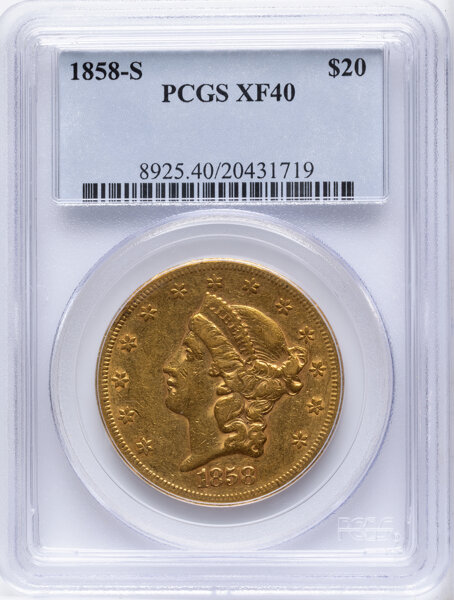 1858-S $20  MS thumbnail 2