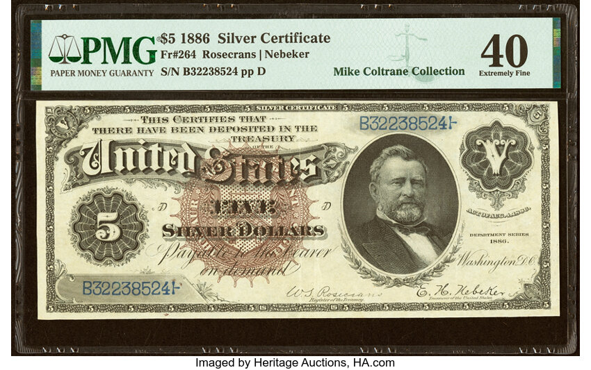 1886 $5  (Fr. 264) thumbnail 2