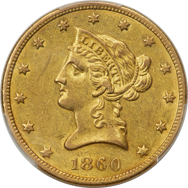 1860-O $10  MS thumbnail 2