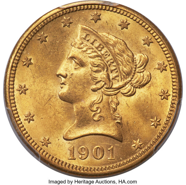 1901-O $10  MS thumbnail 3