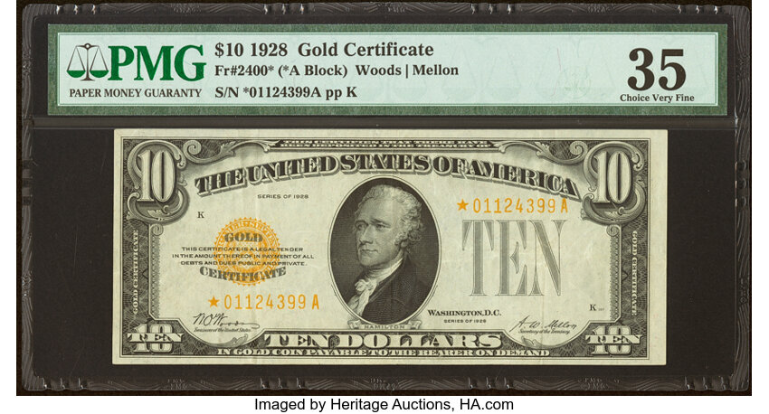 1928 $10  Star Replacement (Fr. 2400*) thumbnail 2