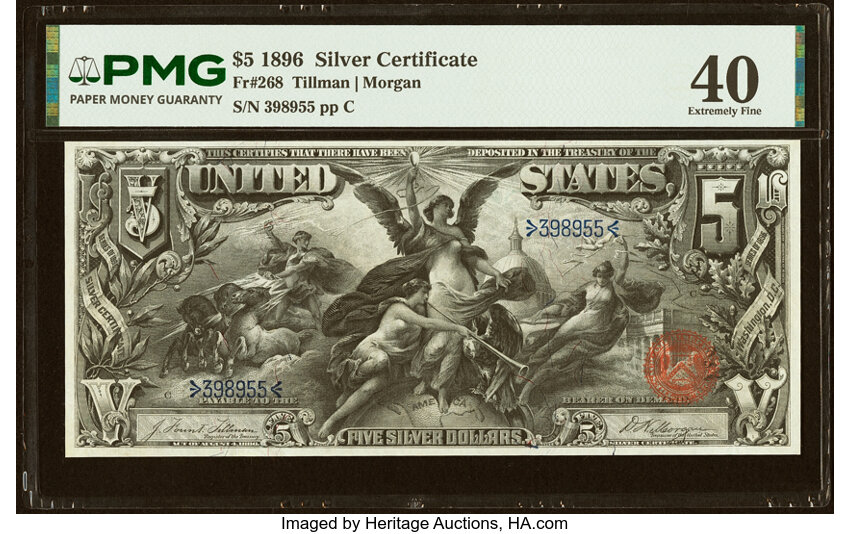 1896 $5  (Fr. 268) thumbnail 3