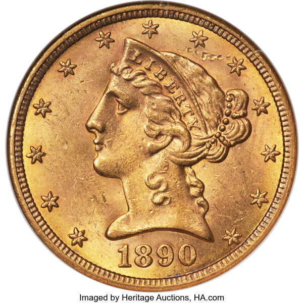 1890-CC $5  MS thumbnail 3