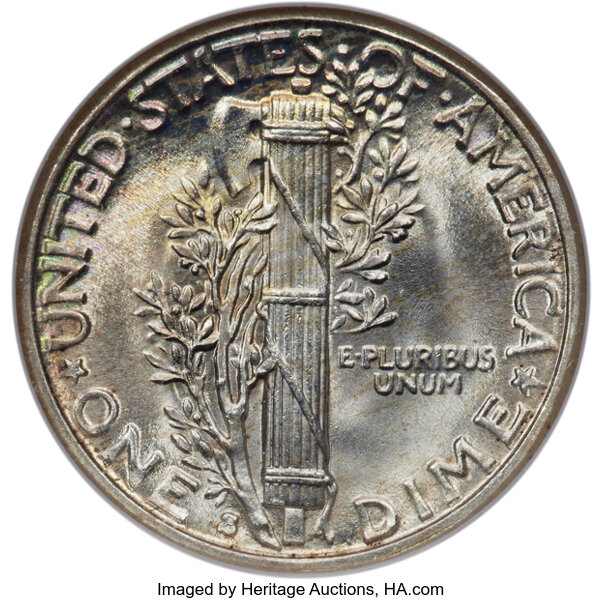 1928-S 10c Large S, FS-501 MS FB thumbnail 3