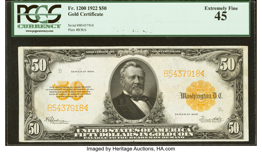 1922 $50  (Fr. 1200) thumbnail 5
