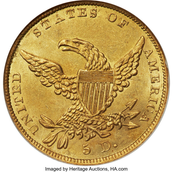 1837 $5  HM-2 MS thumbnail 7