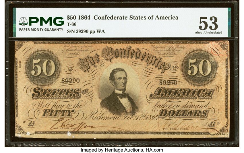 1864 $50  (Fr. T66) thumbnail 2