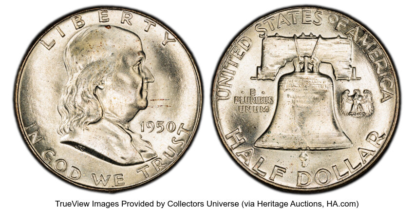 1950 50c Scar Face, FS-403 MS FBL thumbnail 4