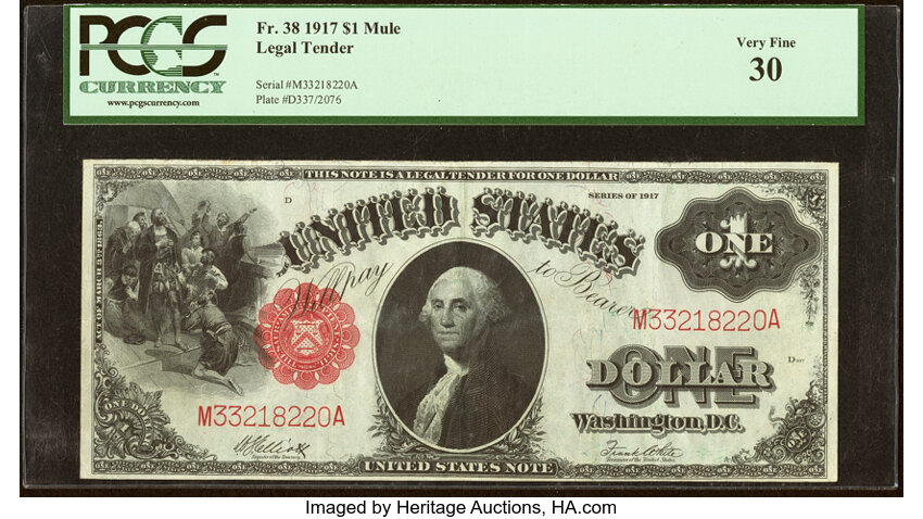 1917 $1  (Fr. 38) thumbnail 2