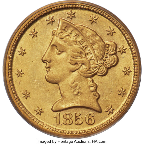 1856-D $5  MS thumbnail 3