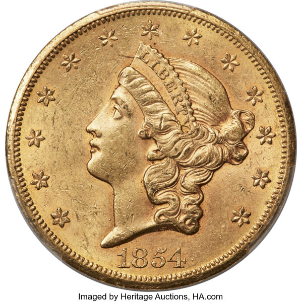1854-S $20  MS thumbnail 2