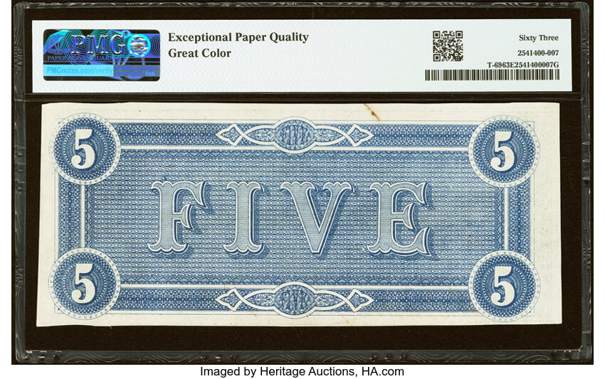 1864 $5  (Fr. T69) thumbnail 18