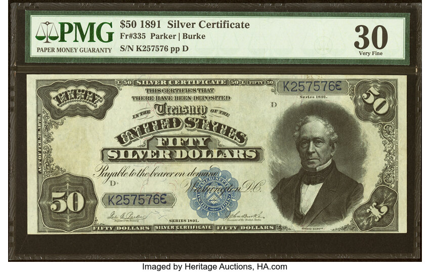 1891 $50  (Fr. 335) thumbnail 3
