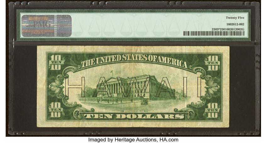 1934A $10  Hawaiian, Star Replacement (Fr. 2303*) thumbnail 5