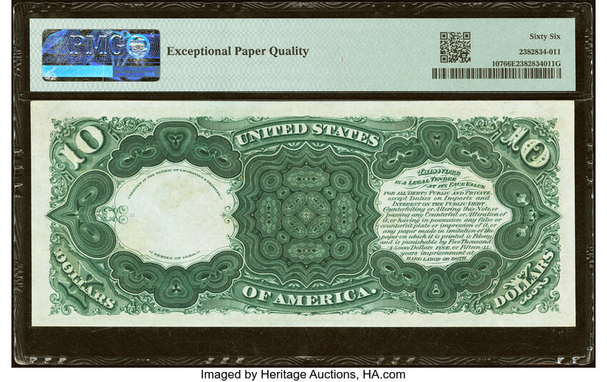1880 $10  (Fr. 107) thumbnail 2
