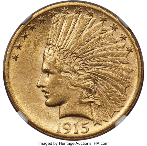 1915-S $10  MS thumbnail 2