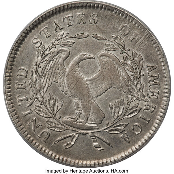 1795 $1  Flowing Hair, 3 Leaves, B-5, BB-27 MS thumbnail 18