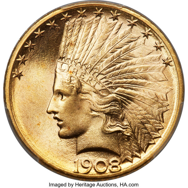 1908-S $10  MS thumbnail 2